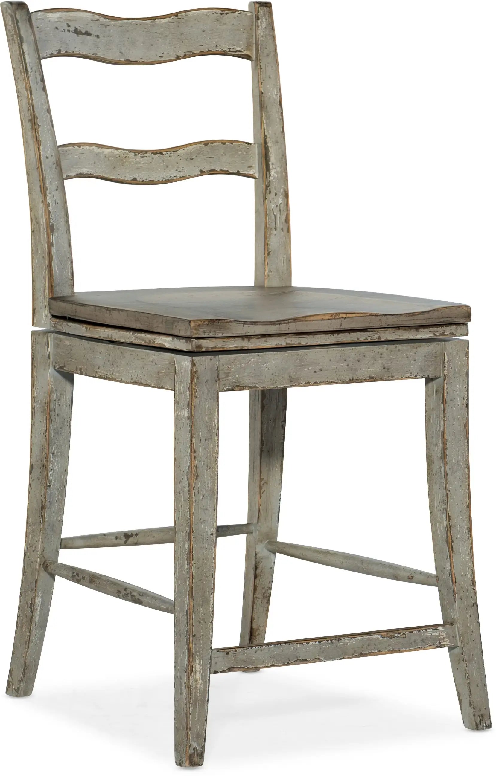 Alfresco La Riva Ladder Back Swivel Counter Stool - Stool