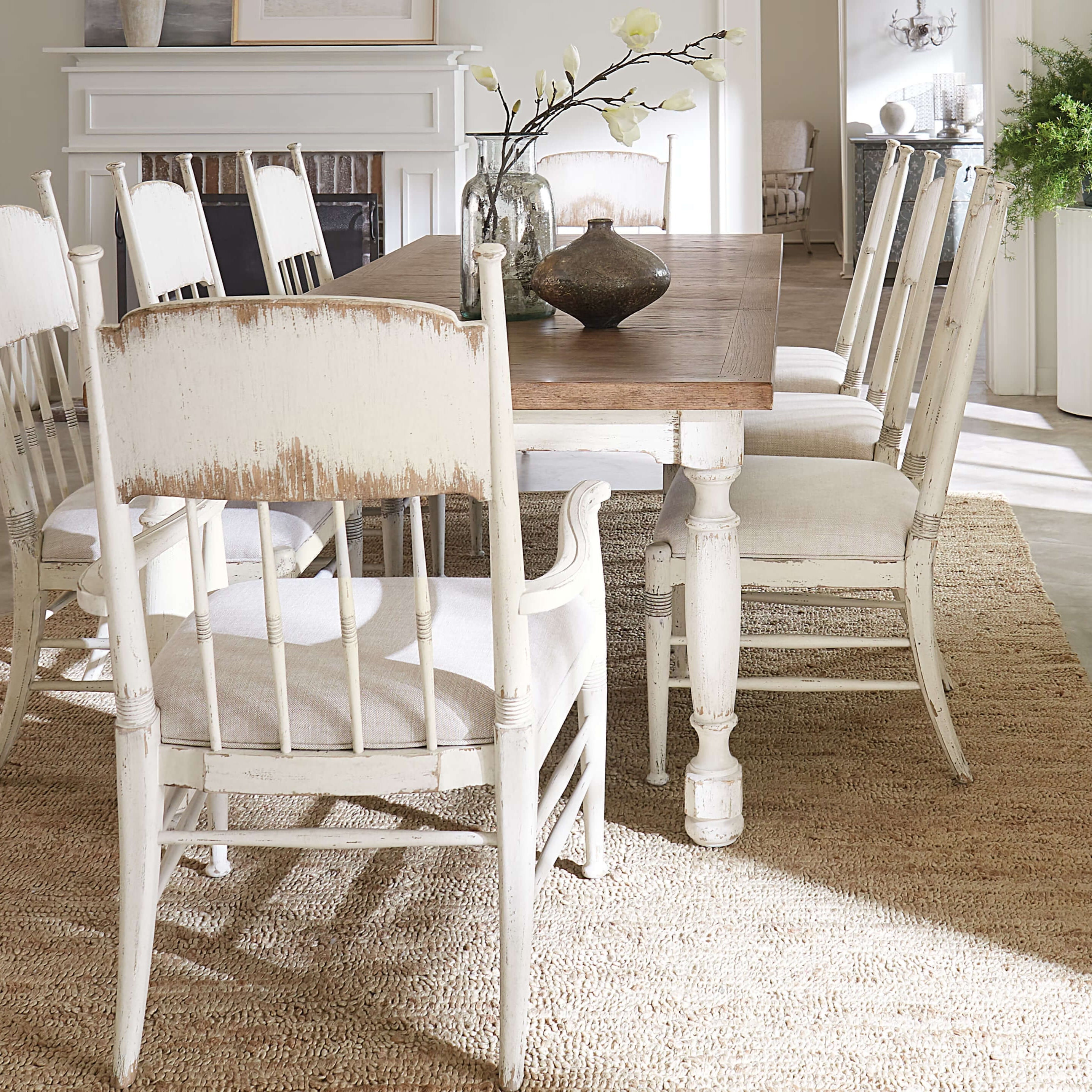 Americana Leg Dining Table With Leaf - Leaf