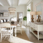 Americana Upholstered Seat Side Chair - Worn White