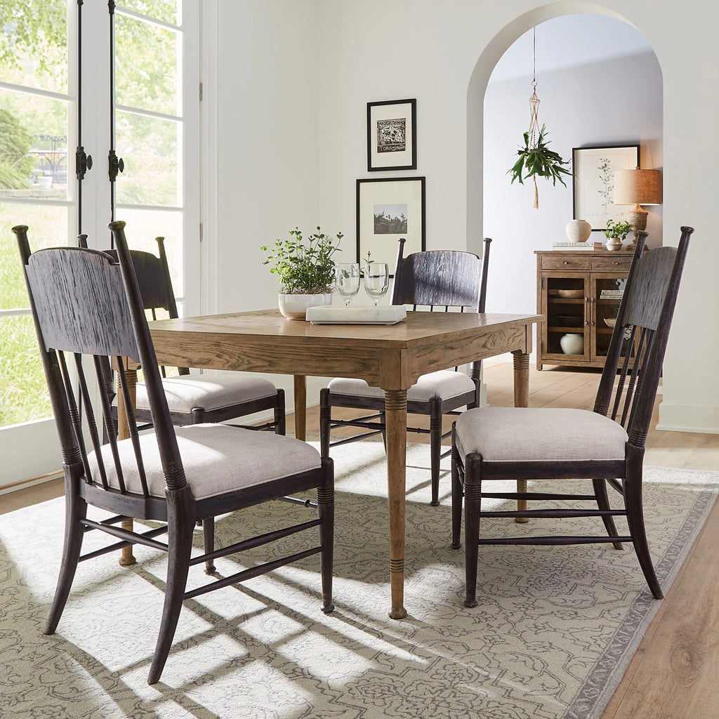 Americana Upholstered Seat Side Chair - Worn White