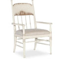 Americana Upholstered Seat Arm Chair - Worn White
