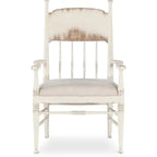 Americana Upholstered Seat Arm Chair - Worn White