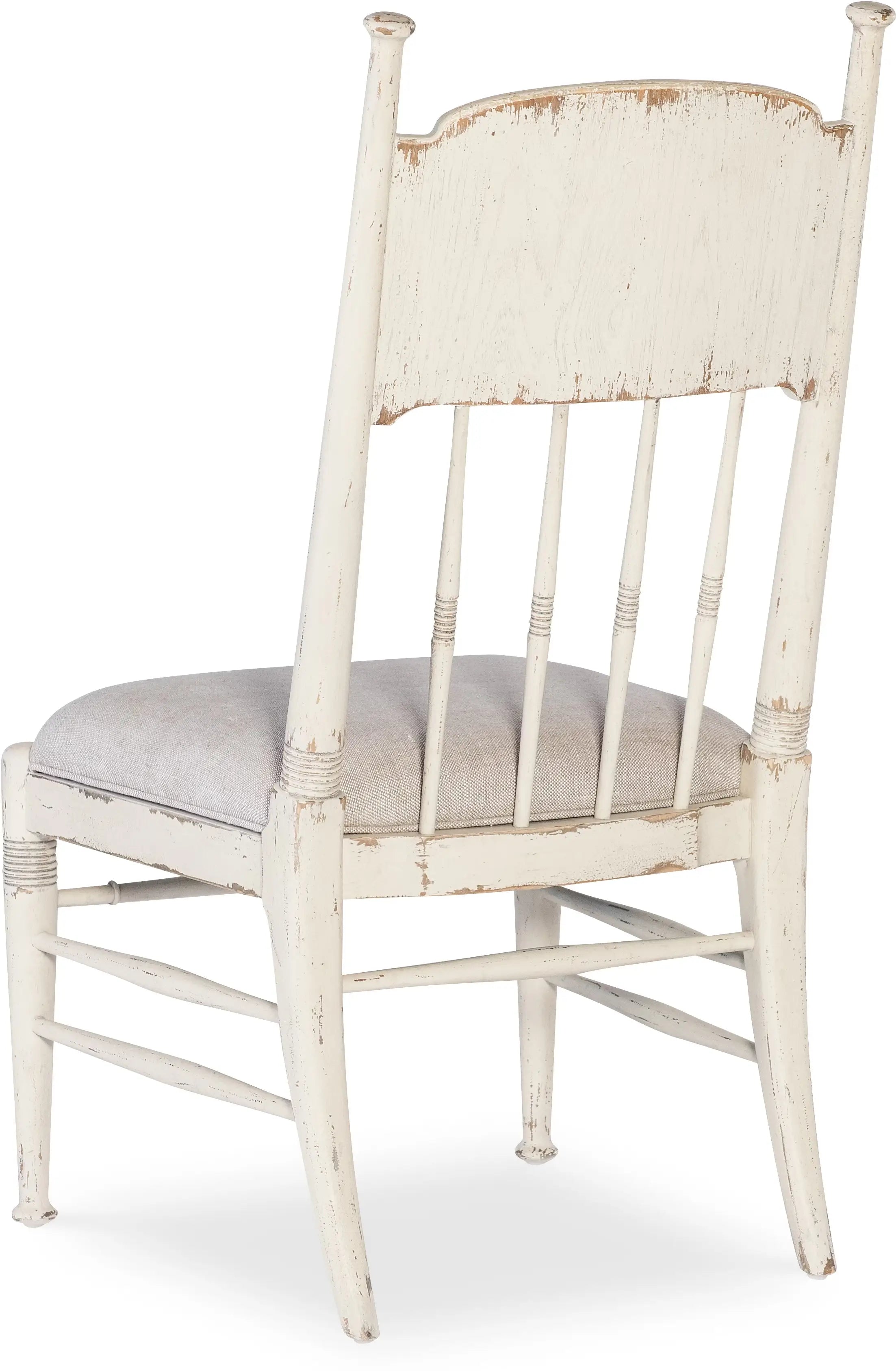 Americana Upholstered Seat Side Chair - Worn White