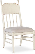 Americana Upholstered Seat Side Chair - Worn White