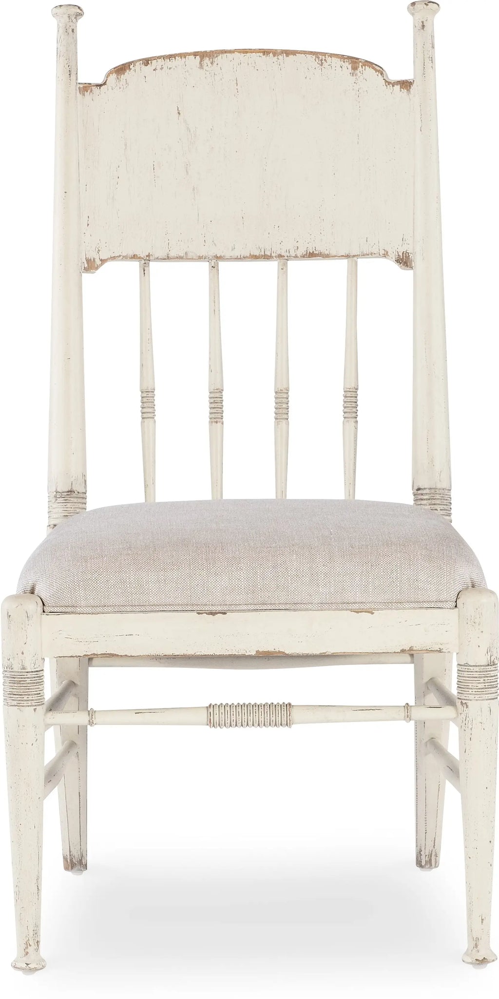 Americana Upholstered Seat Side Chair - Worn White