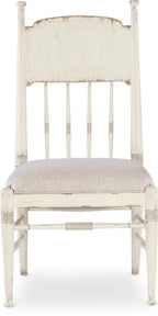 Americana Upholstered Seat Side Chair - Worn White