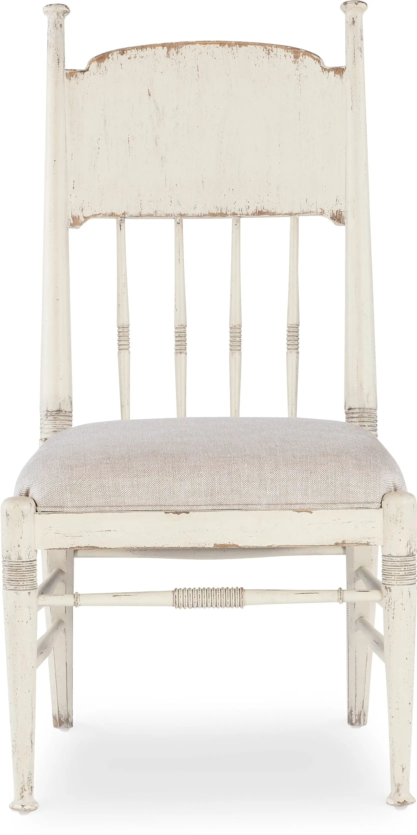 Americana Upholstered Seat Side Chair - Worn White
