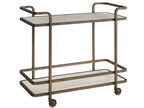 Aged Gold Bar Cart - Gold