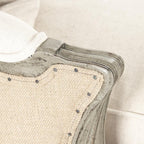 Adele Jute Back Sofa