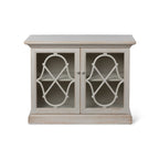 Adeline Wood Console with Glass Doors
