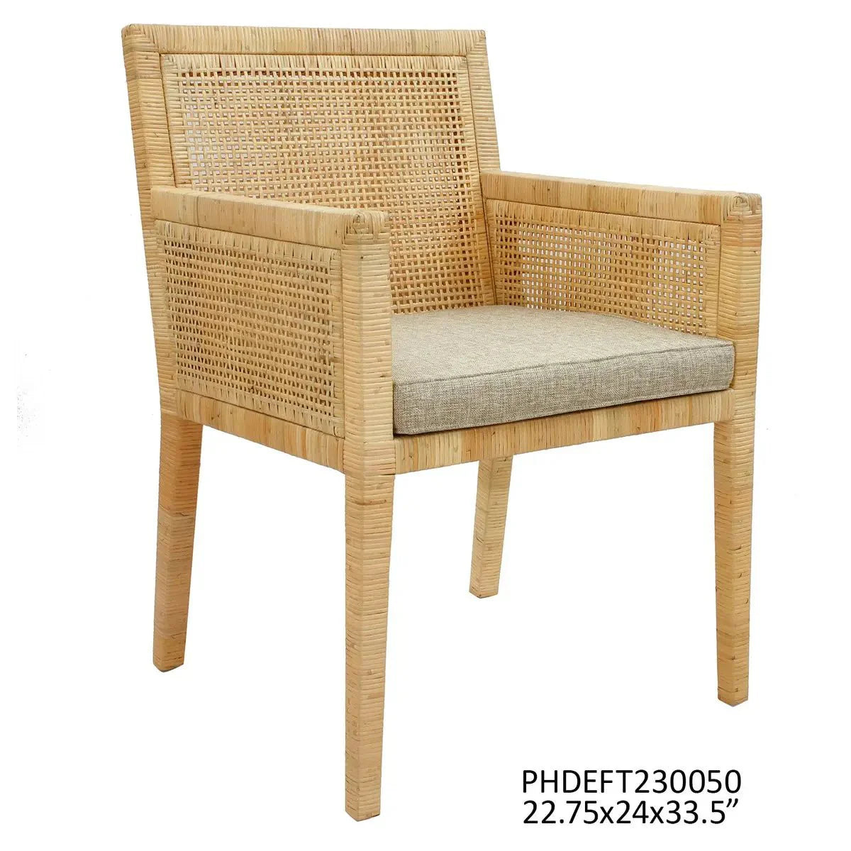 Austin Rattan Arm Chair - Rattan
