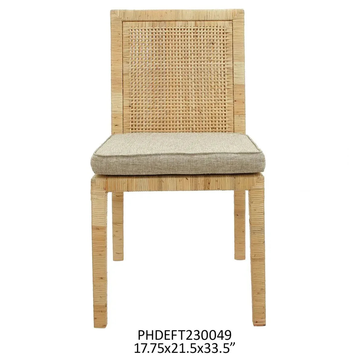 Austin Rattan Dining Chair Set - Rattan