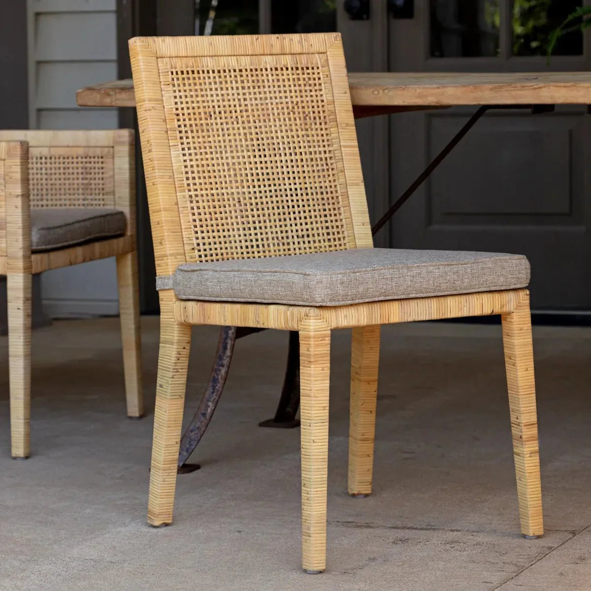 Austin Rattan Dining Chair Set - Rattan