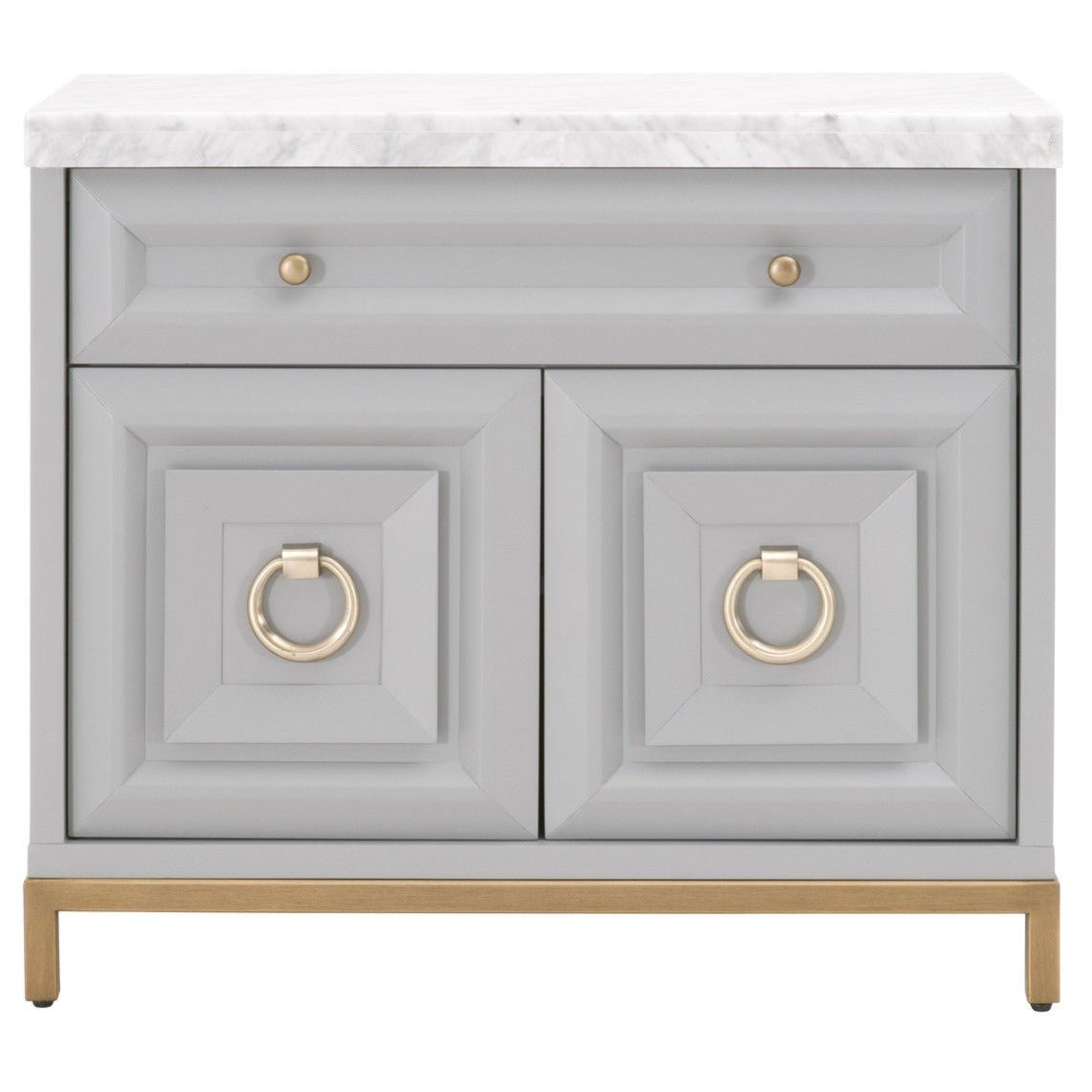 Azure Carrera Dove Gray Media Chest - Gray