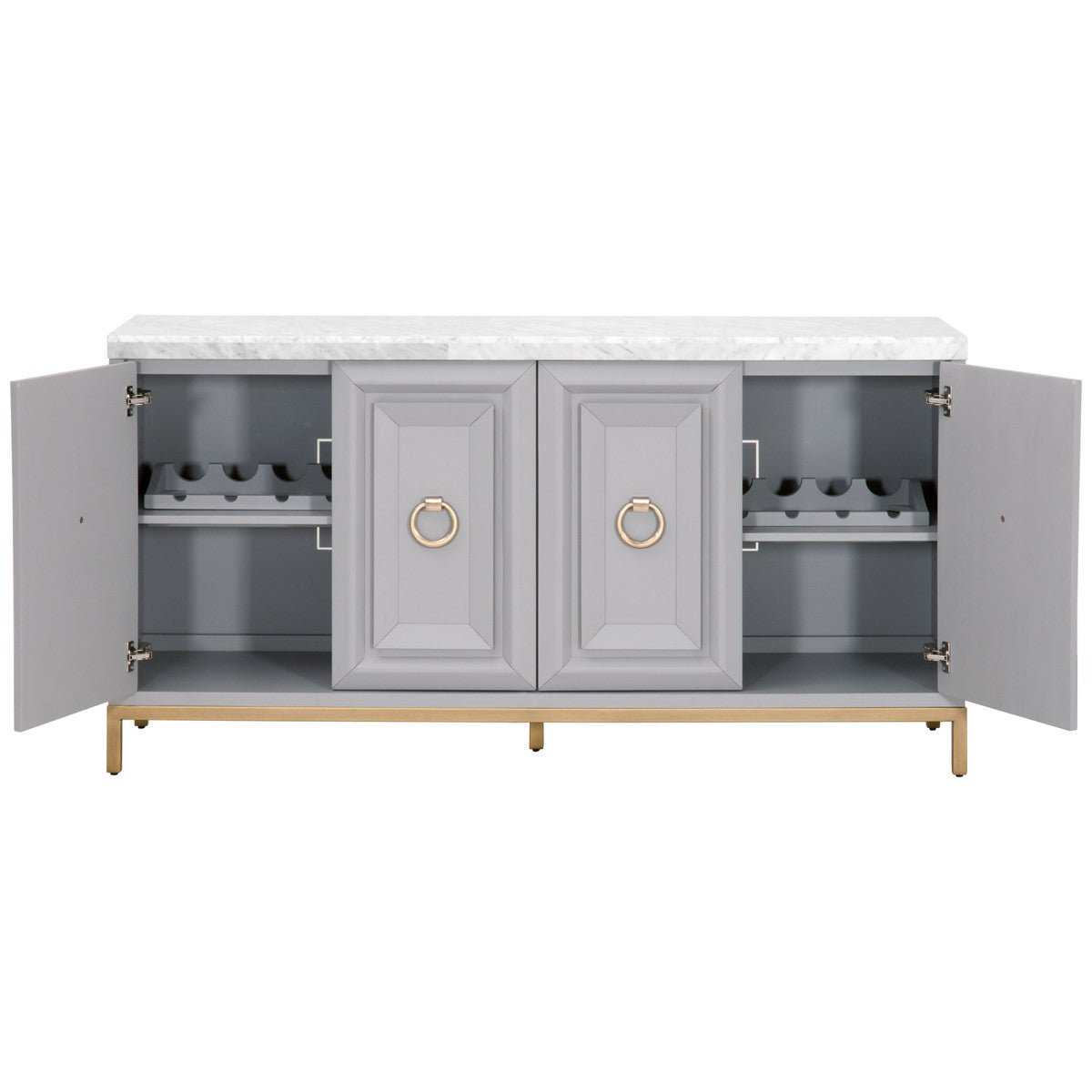 Azure Carrera Dove Gray Media Sideboard - Gray