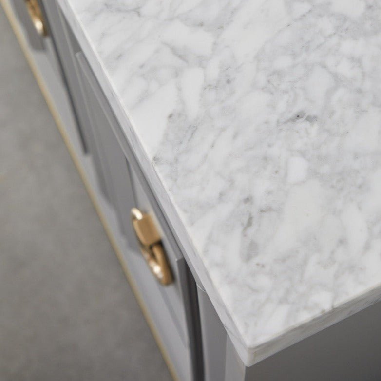 Azure Carrera Dove Gray Media Sideboard - Gray