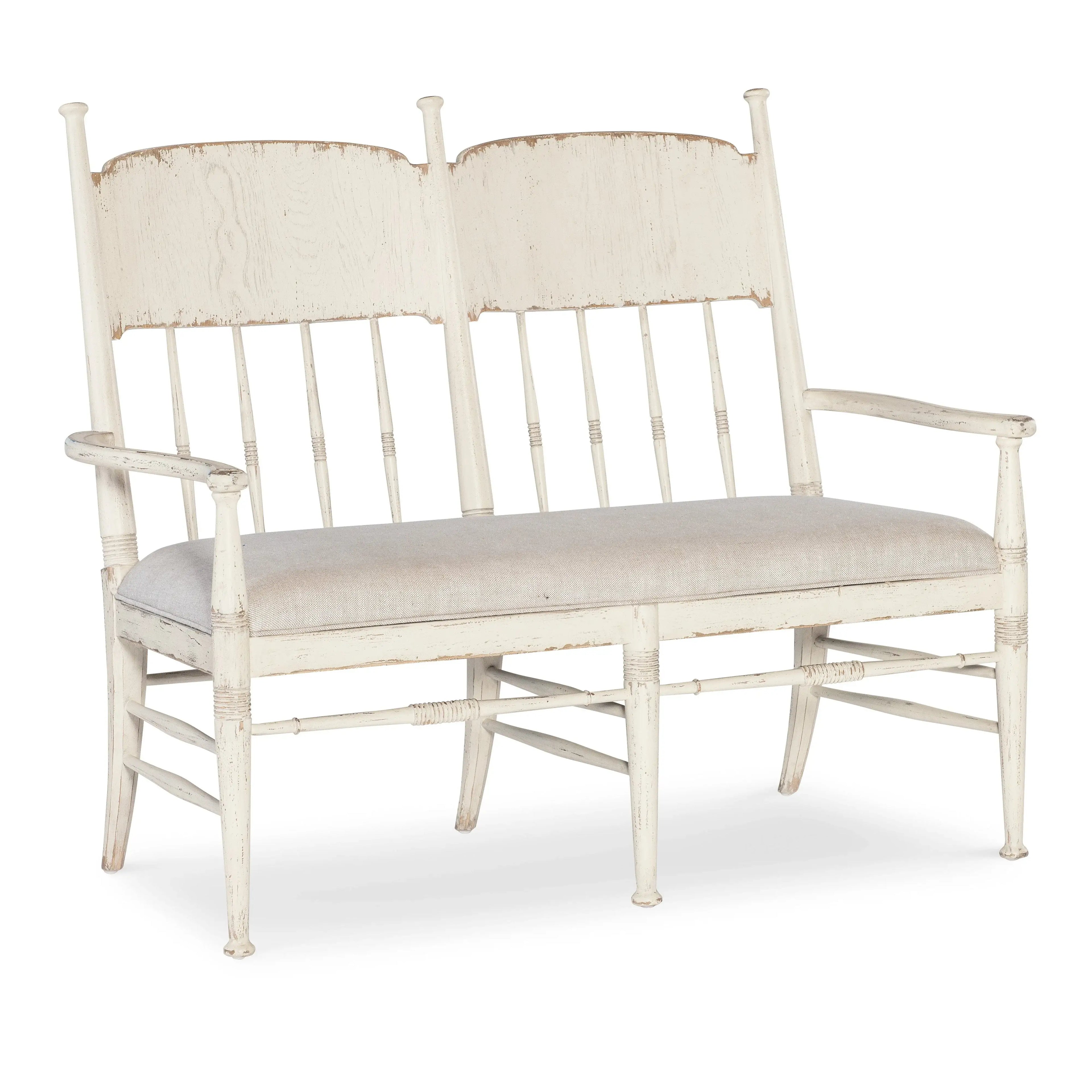 Americana Dining Bench - Worn White